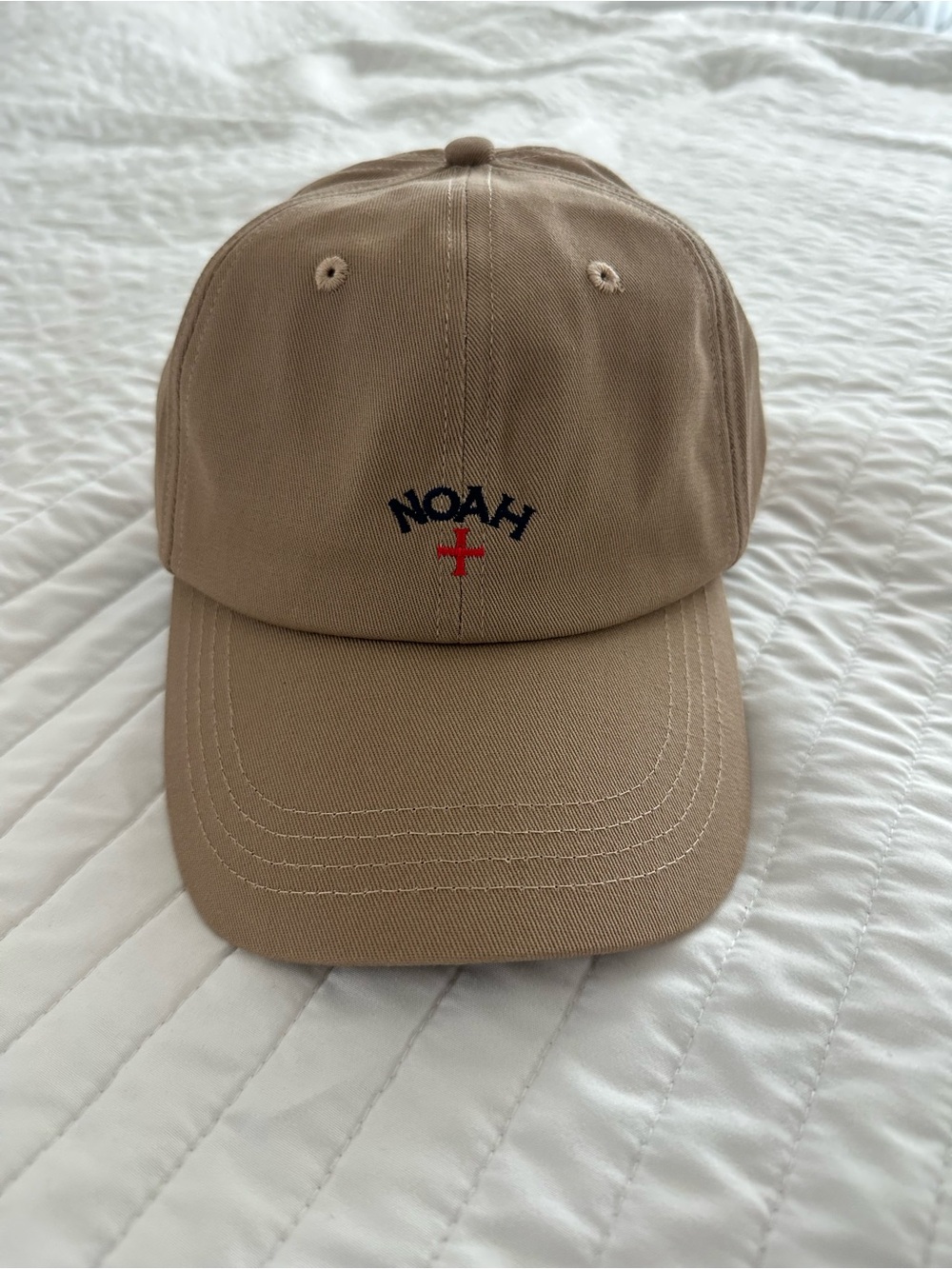 NOAH NYC Tan Baseball Cap with Embroidered Logo